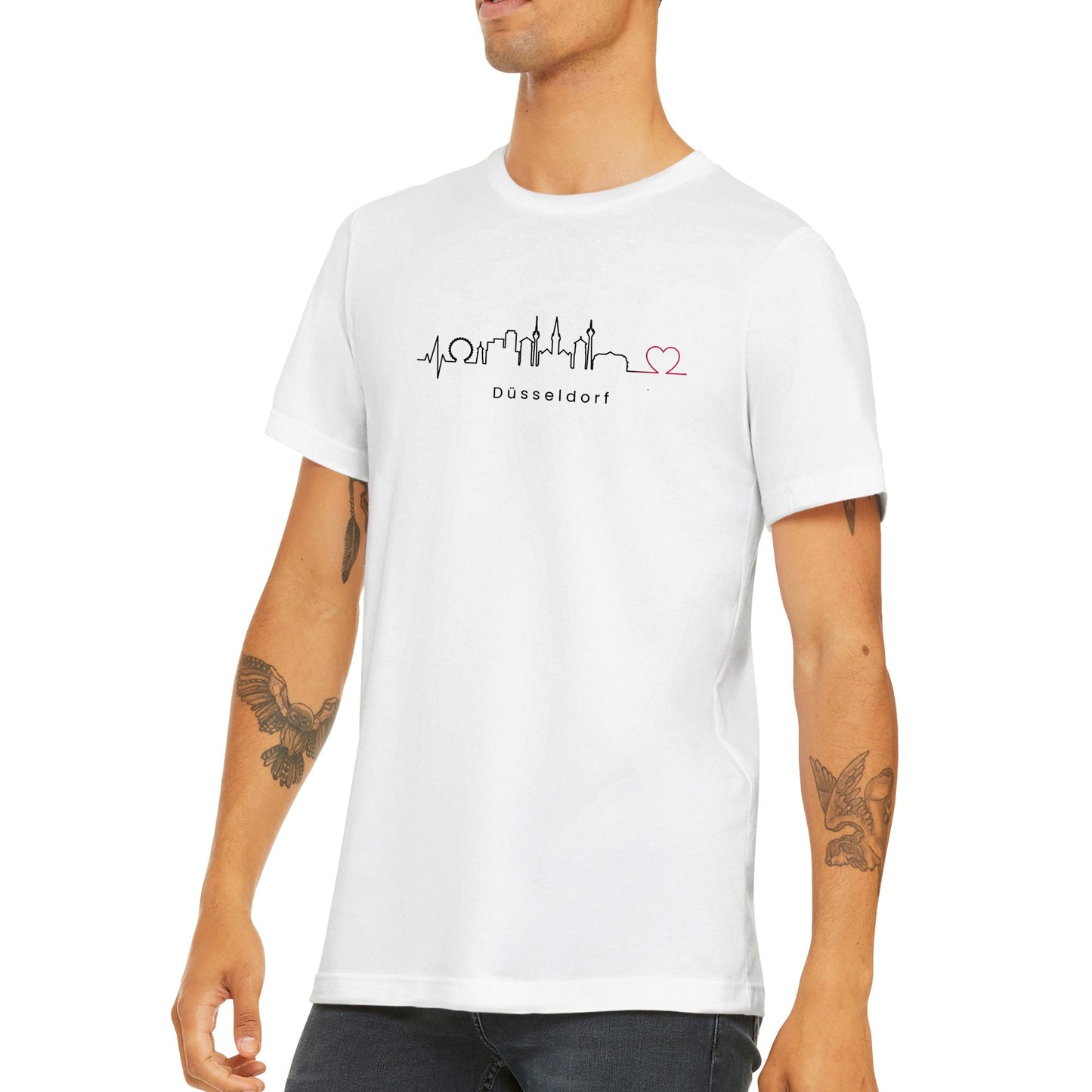 Premium Unisex T-Shirt mit Rundhalsausschnitt Düsseldorf