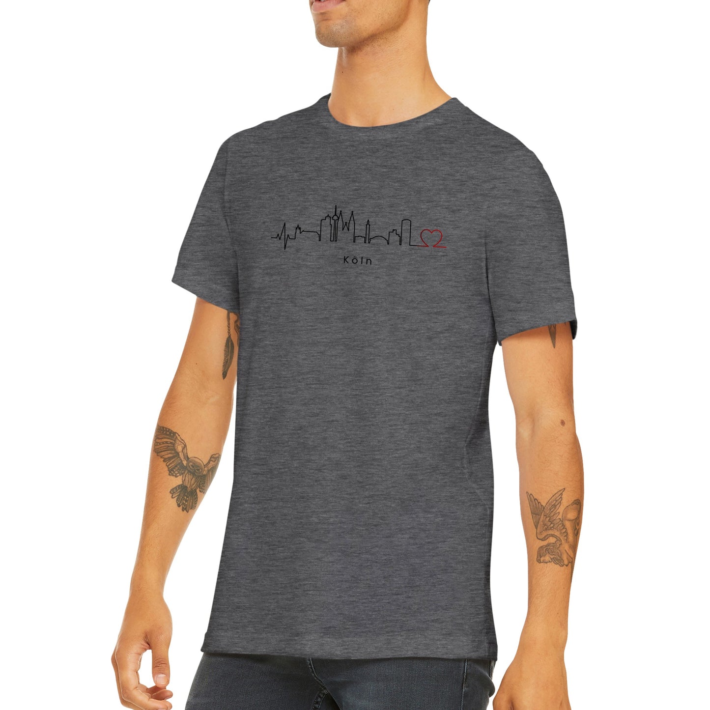 Premium Unisex T-Shirt mit Rundhalsausschnitt Köln