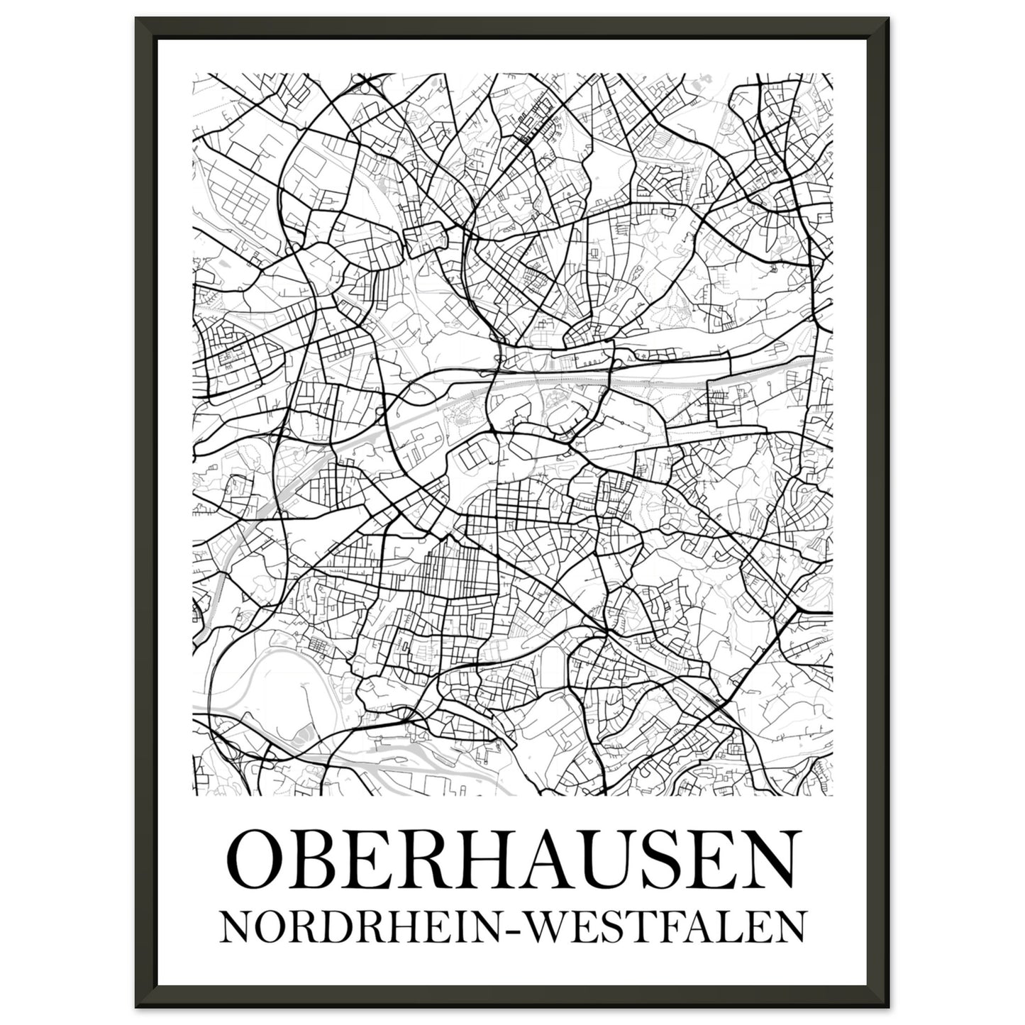 Premium-Poster mit Metallrahmen Oberhausen