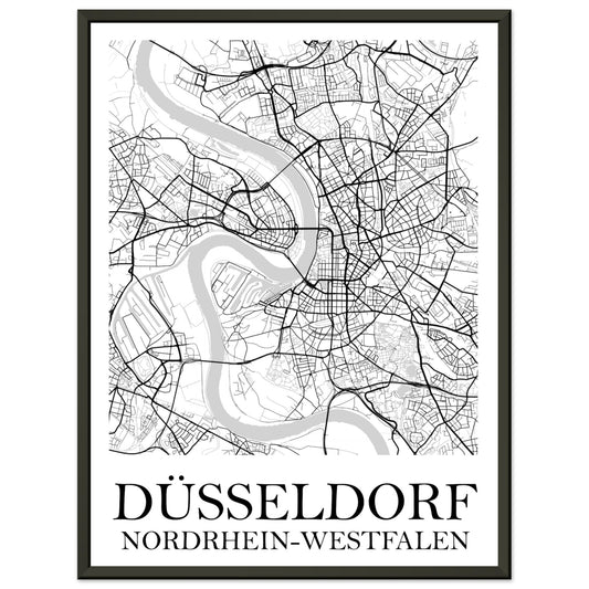 Premium-Poster mit Metallrahmen Düsseldorf