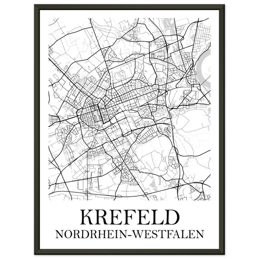 Premium-Poster mit Metallrahmen Krefeld