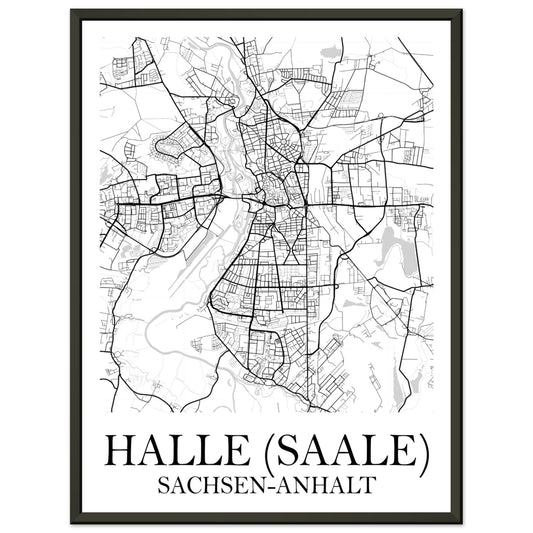 Premium-Poster mit Metallrahmen Halle (Saale)