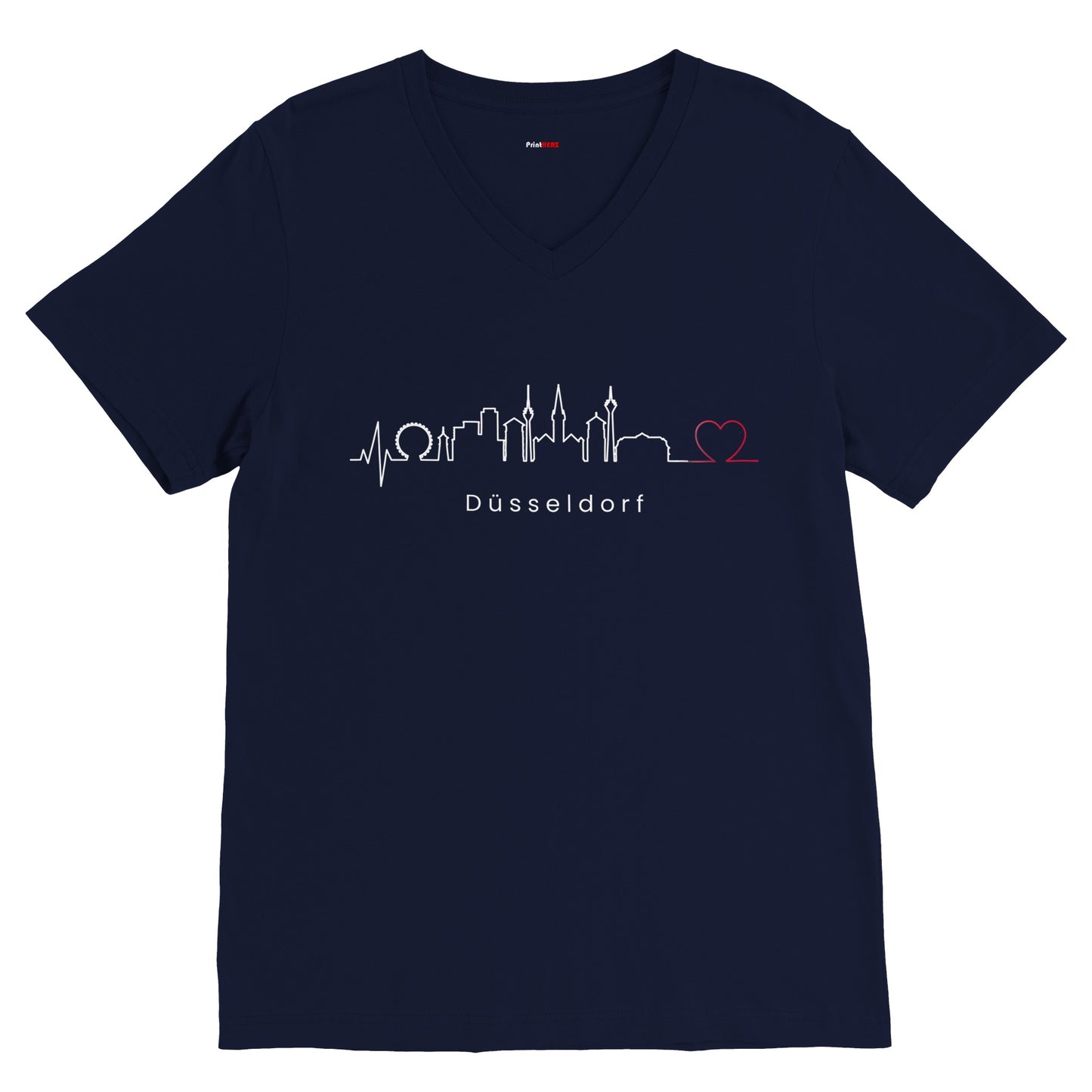 Premium Unisex T-Shirt mit V-Ausschnitt Düsseldorf