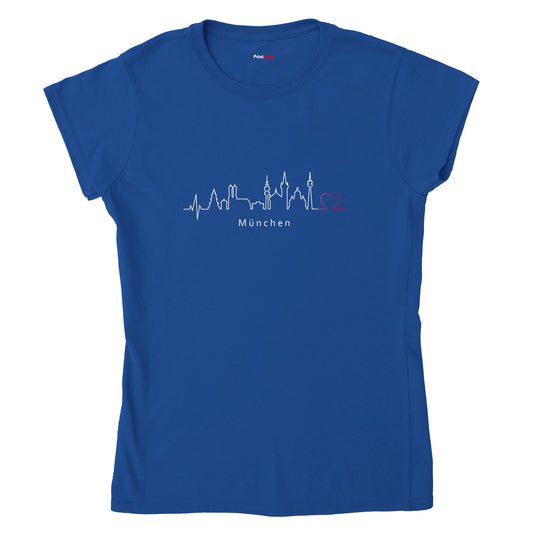 Klassisches Damen-T-Shirt mit Rundhalsausschnitt München