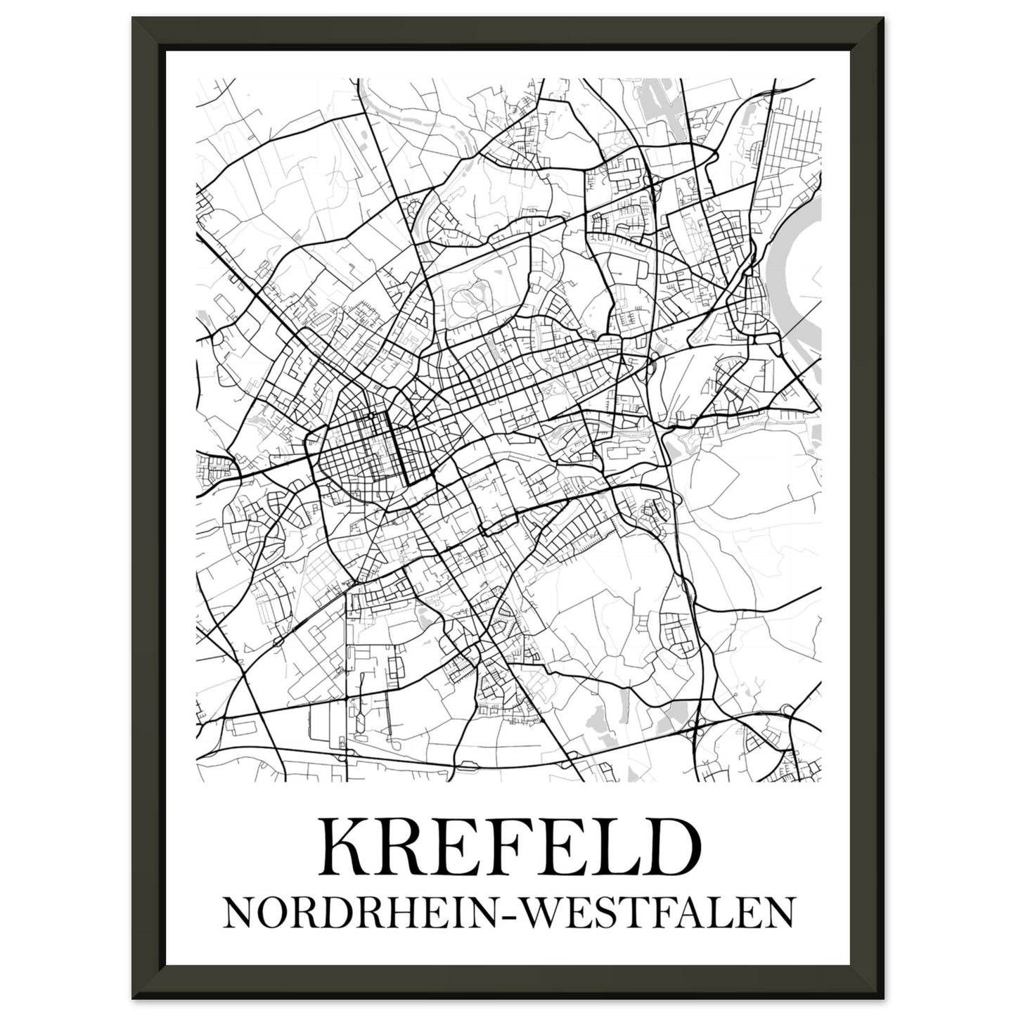 Premium-Poster mit Metallrahmen Krefeld