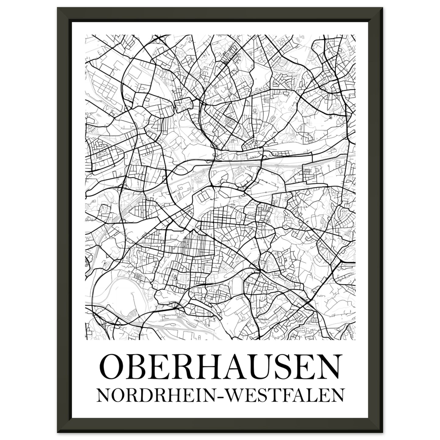 Premium-Poster mit Metallrahmen Oberhausen