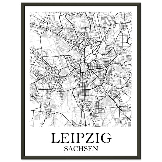Premium-Poster mit Metallrahmen Leipzig