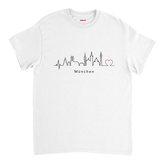 Schweres Unisex T-Shirt mit Rundhalsausschnitt München