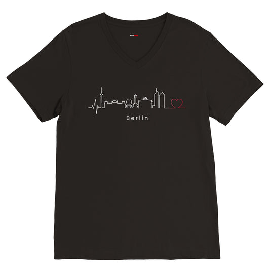 Premium Unisex T-Shirt mit V-Ausschnitt Berlin