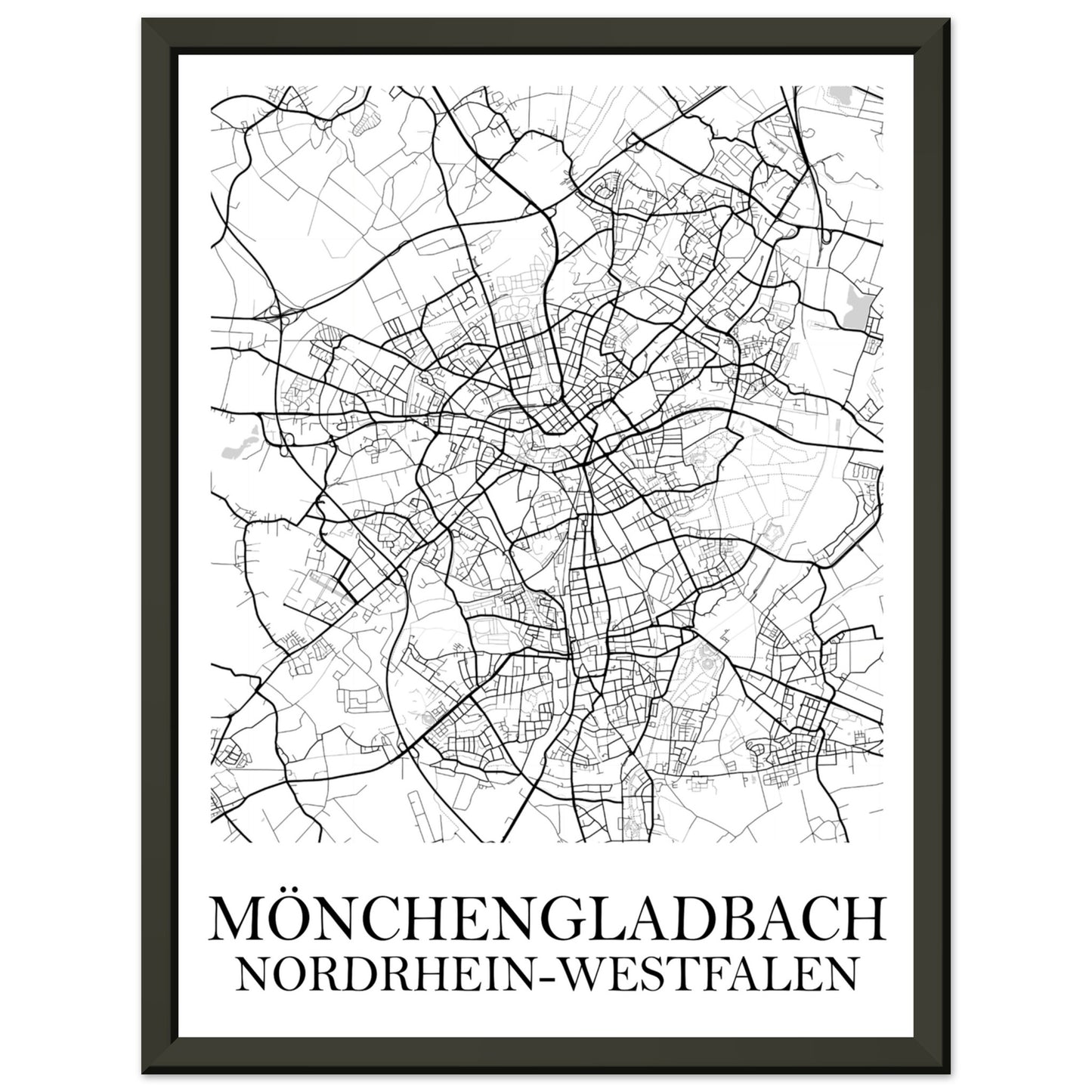 Premium-Poster mit Metallrahmen Mönchengladbach