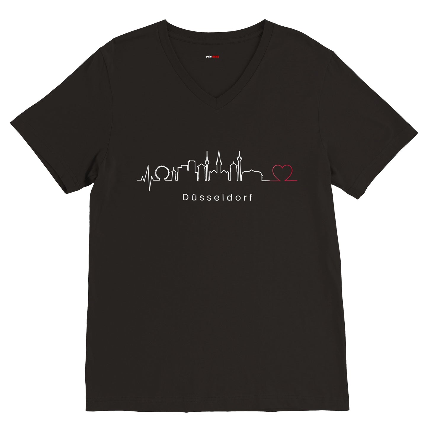 Premium Unisex T-Shirt mit V-Ausschnitt Düsseldorf