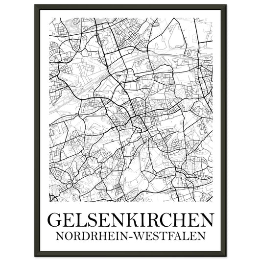 Premium-Poster mit Metallrahmen Gelsenkirchen