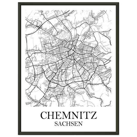 Premium-Poster mit Metallrahmen Chemnitz