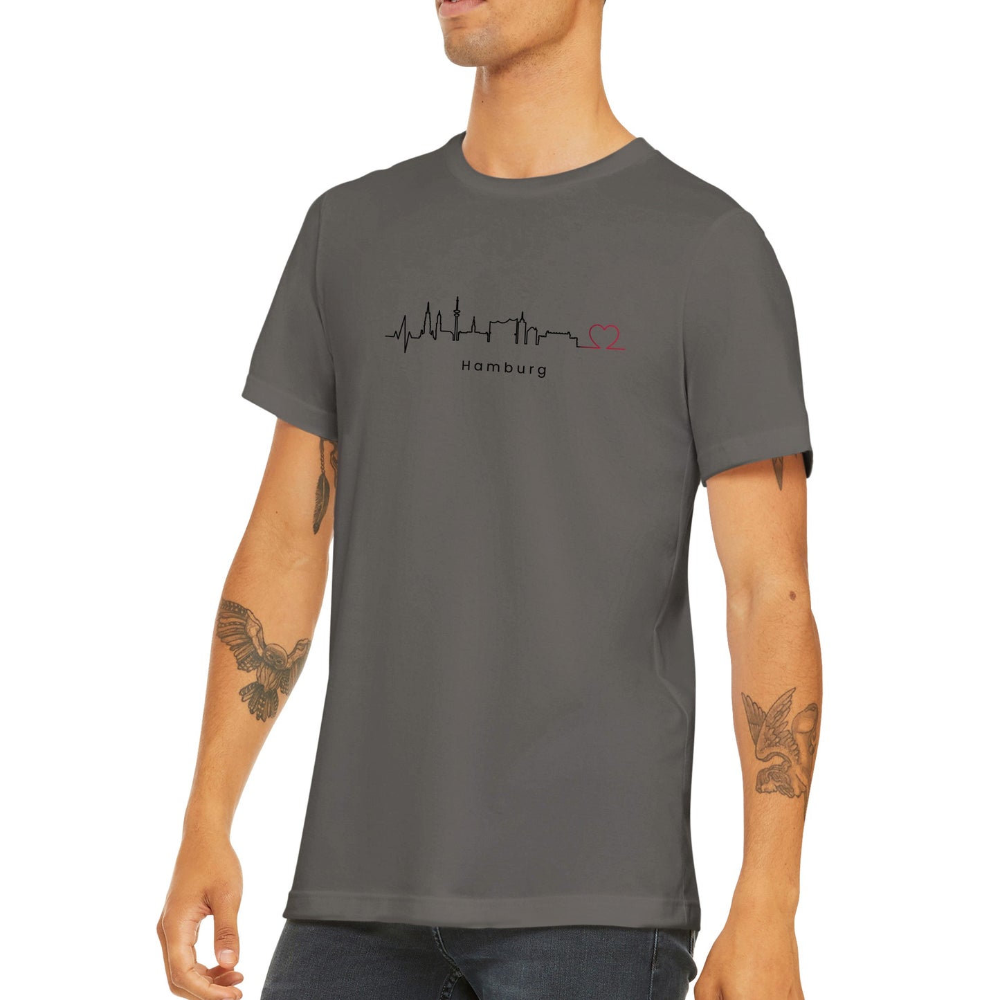 Premium Unisex T-Shirt mit Rundhalsausschnitt Hamburg