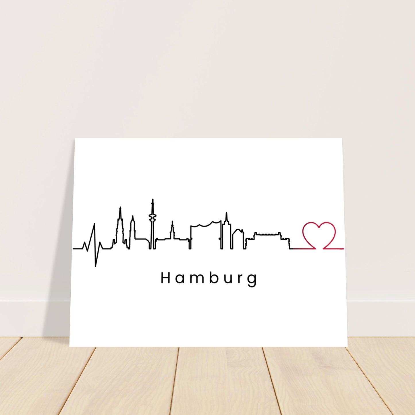 Premium Poster auf mattem Papier Hamburg