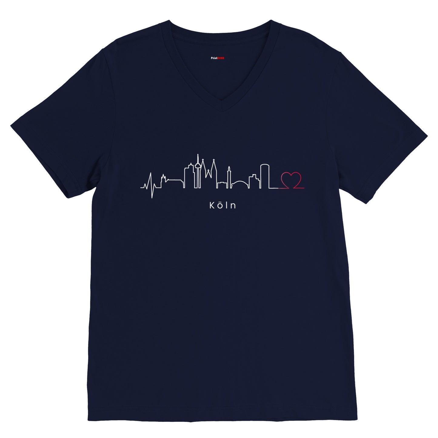 Premium Unisex T-Shirt mit V-Ausschnitt Köln