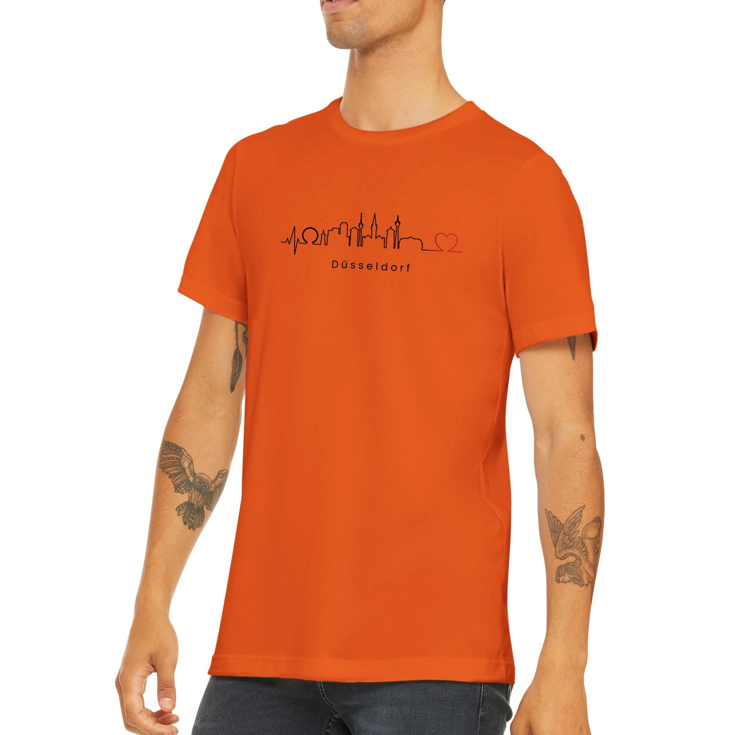 Premium Unisex T-Shirt mit Rundhalsausschnitt Düsseldorf