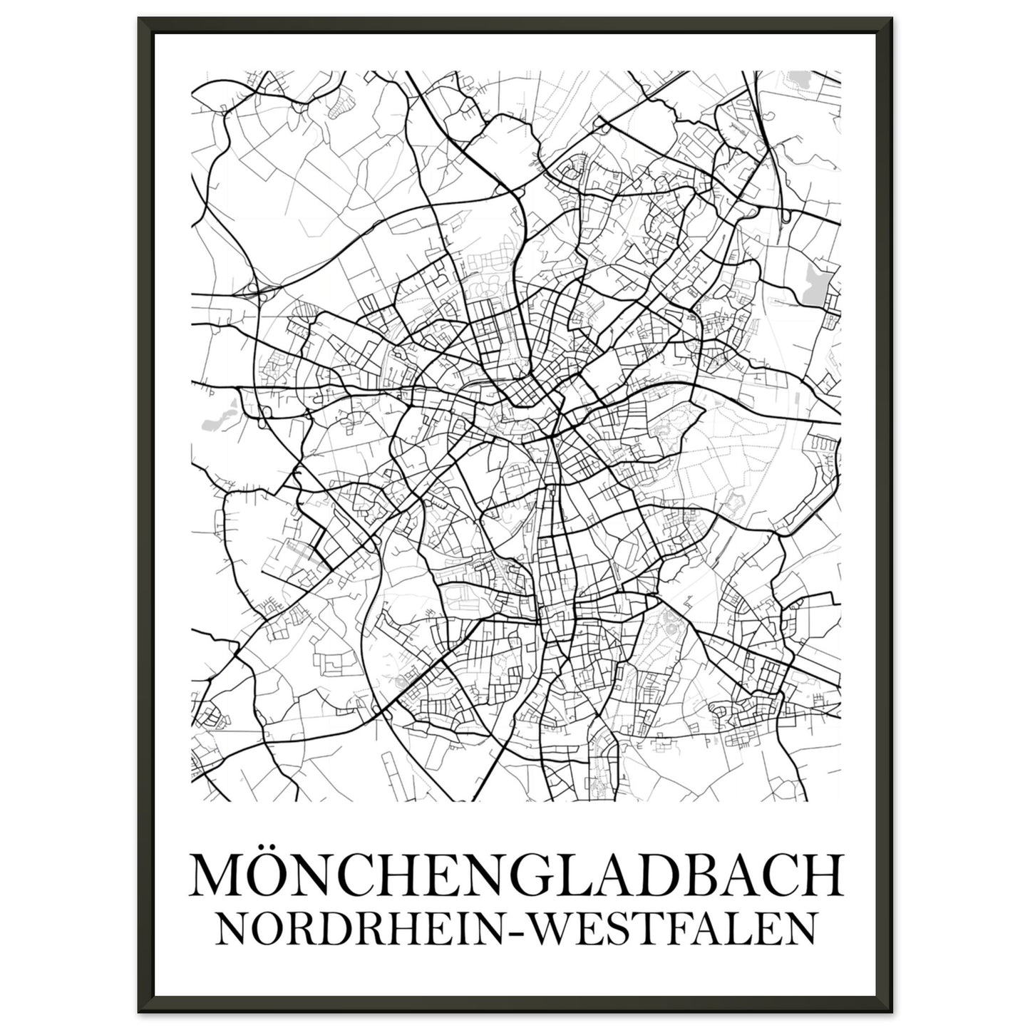 Premium-Poster mit Metallrahmen Mönchengladbach