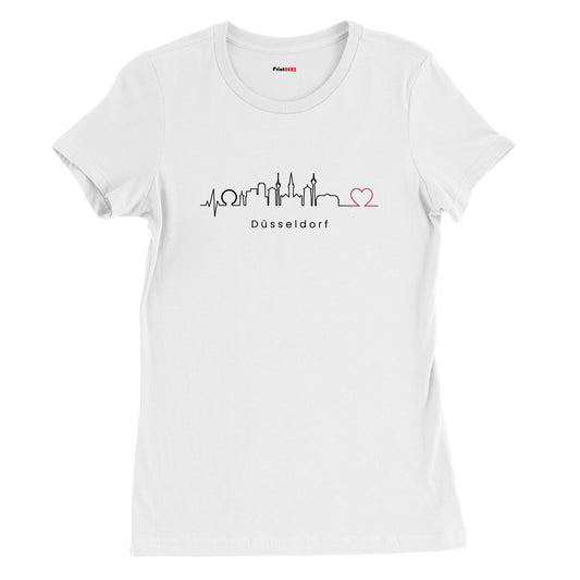 Premium Damen-T-Shirt mit Rundhalsausschnitt Düsseldorf