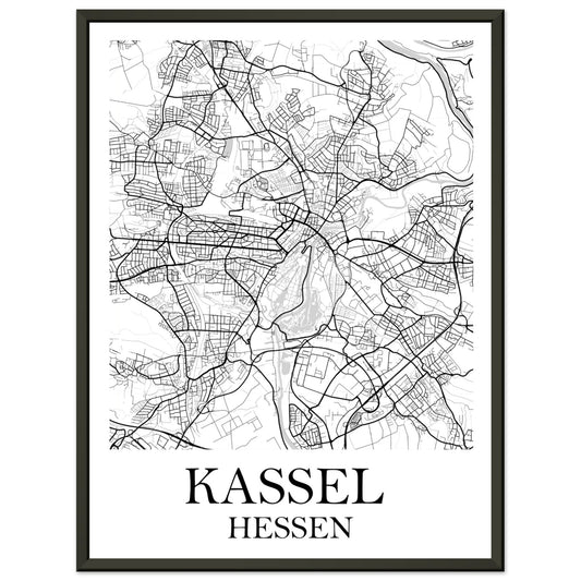 Premium-Poster mit Metallrahmen Kassel