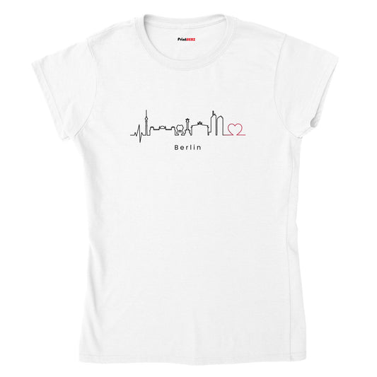 Klassisches Damen-T-Shirt mit Rundhalsausschnitt Berlin