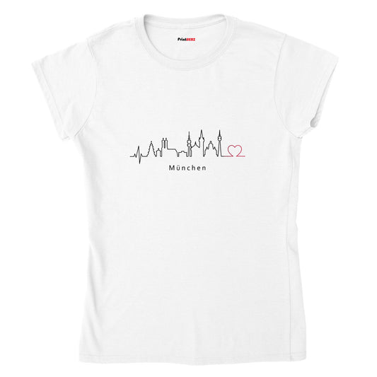 Klassisches Damen-T-Shirt mit Rundhalsausschnitt München