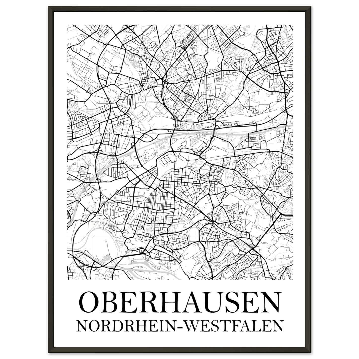 Premium-Poster mit Metallrahmen Oberhausen