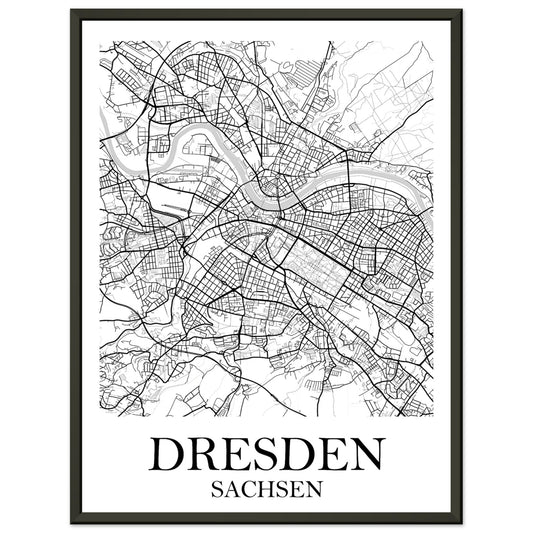 Premium-Poster mit Metallrahmen Dresden