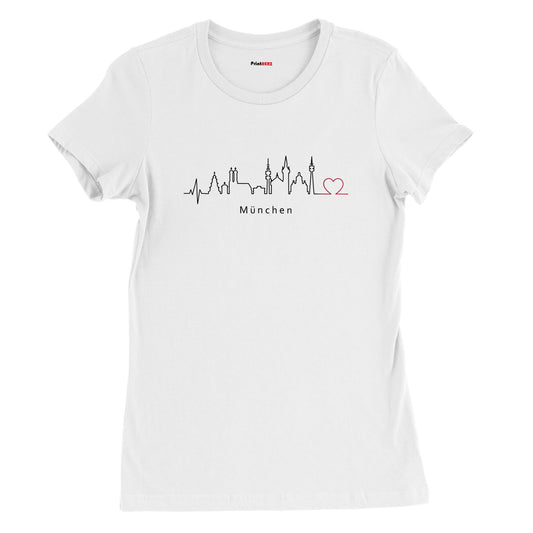 Premium Damen-T-Shirt mit Rundhalsausschnitt München