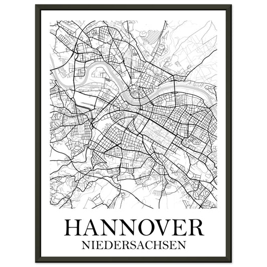 Premium-Poster mit Metallrahmen Hannover
