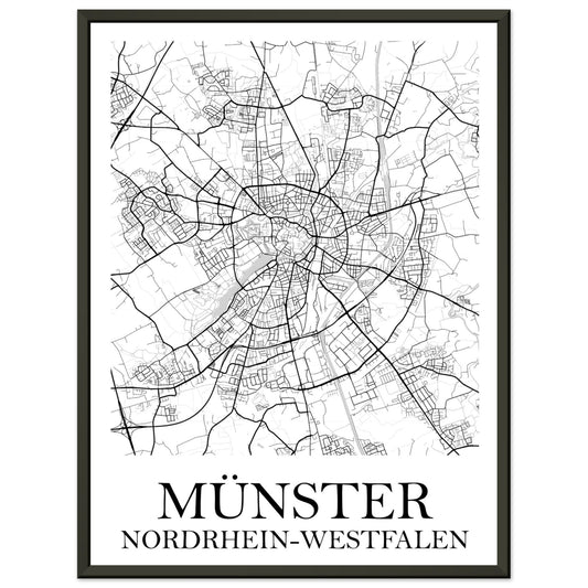 Premium-Poster mit Metallrahmen Münster