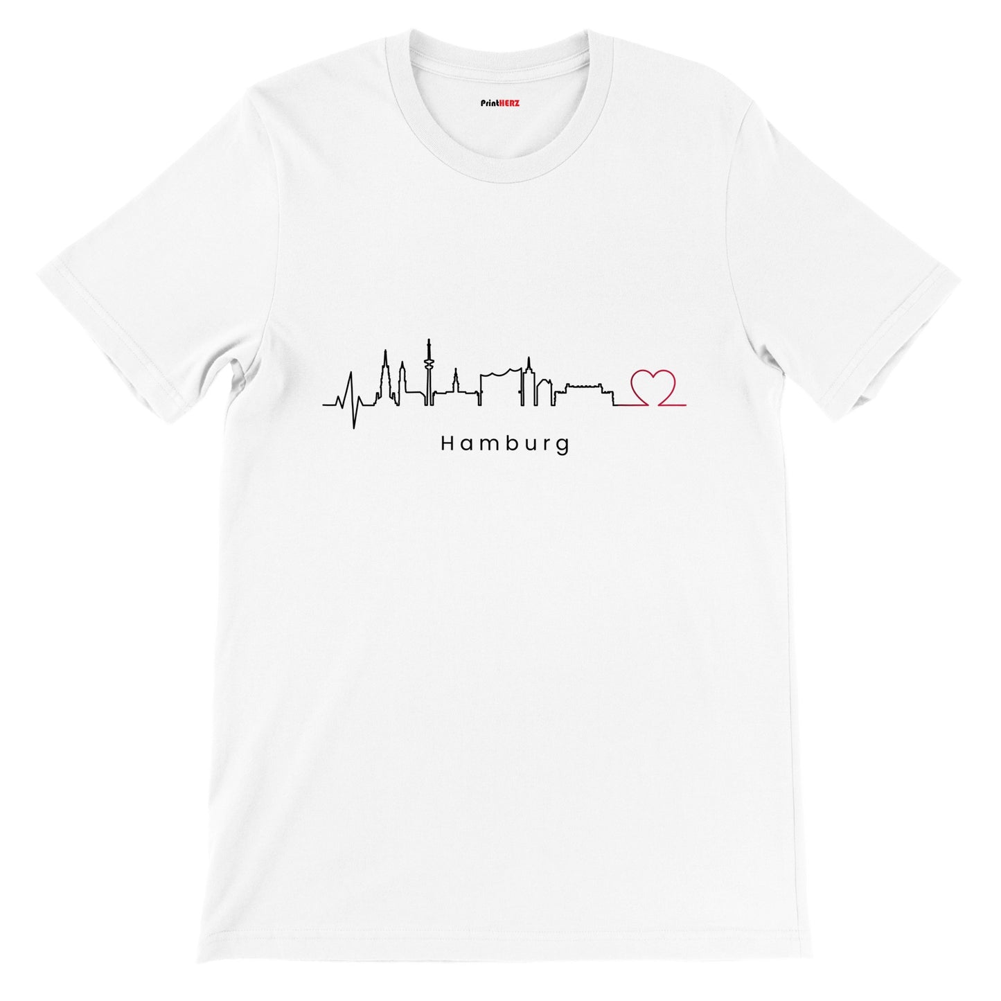 Premium Unisex T-Shirt mit Rundhalsausschnitt Hamburg