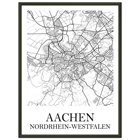 Premium-Poster mit Metallrahmen Aachen