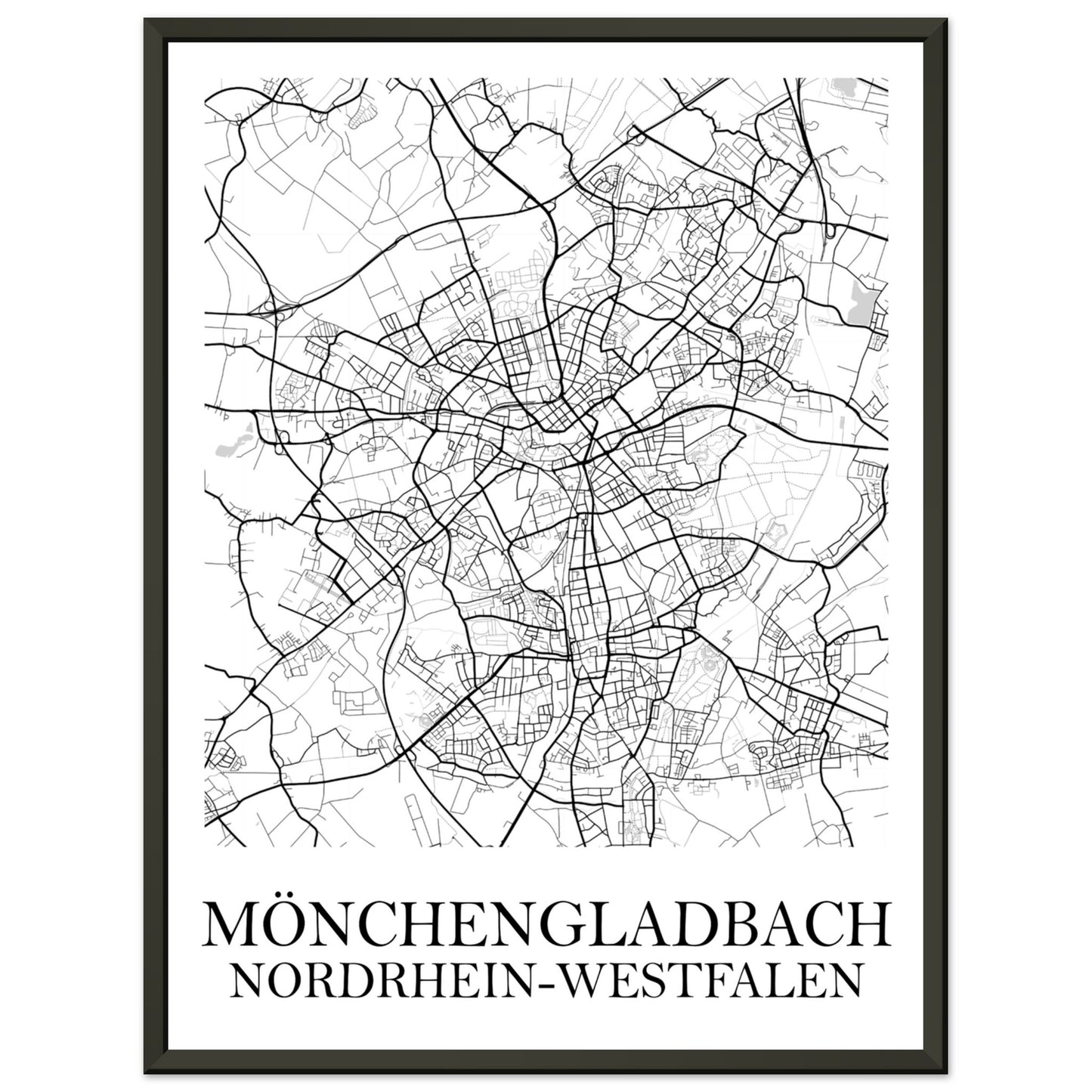 Premium-Poster mit Metallrahmen Mönchengladbach