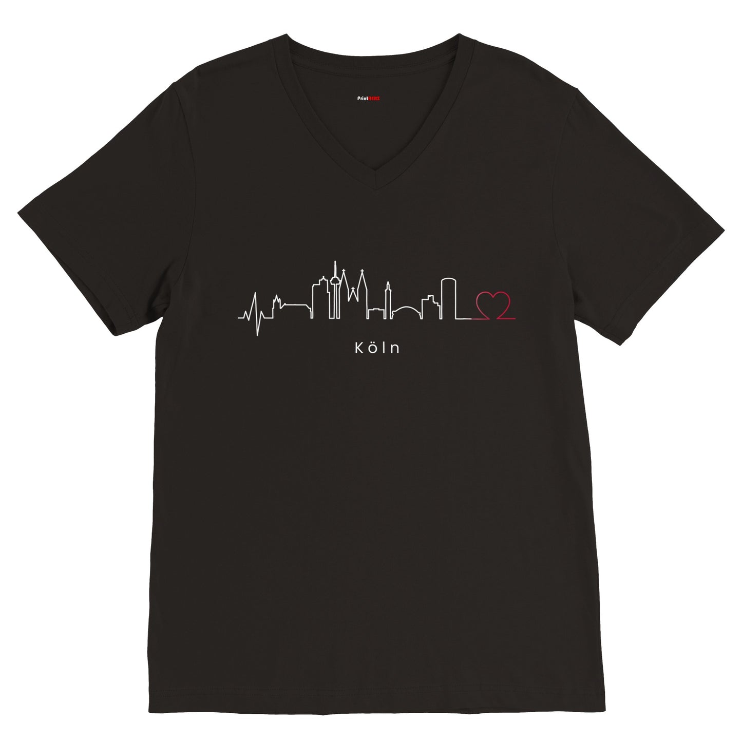 Premium Unisex T-Shirt mit V-Ausschnitt Köln